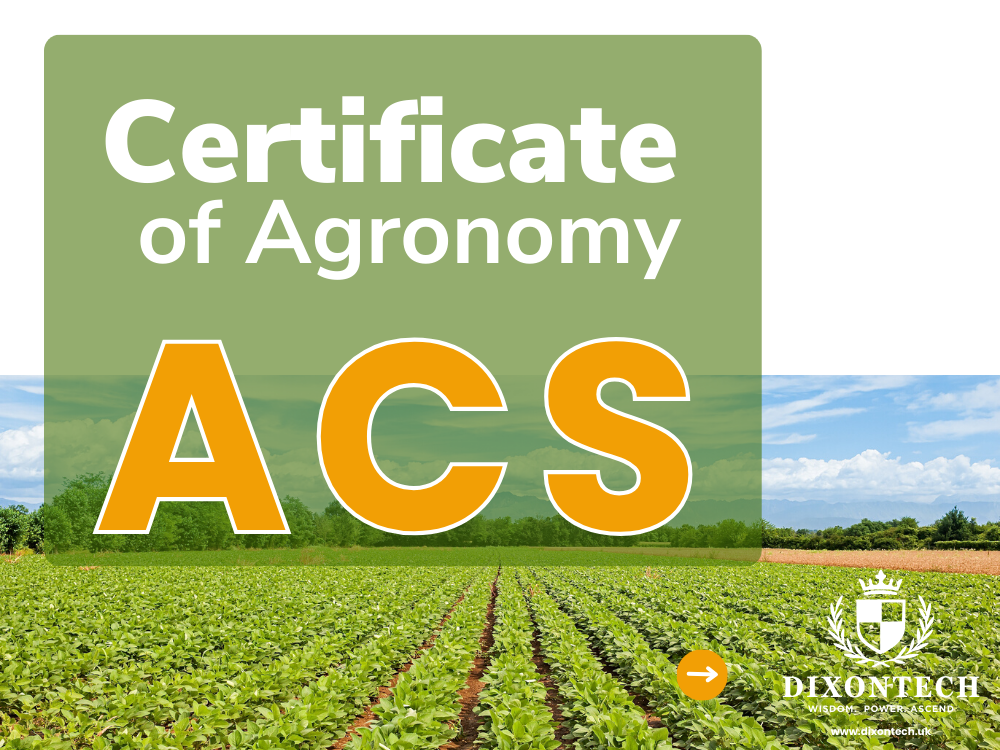 Certificate of Agronomy (ACS)